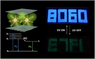 Graphical abstract: Room temperature phosphorescence of carbon dots activated by layered double hydroxides for application in information encryption