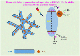 Graphical abstract: Vanadium tetrasulfide as an earth-abundant and noble-metal-free cocatalyst for a solar-to-hydrogen conversion reaction