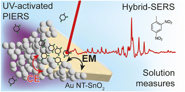 Graphical abstract: Multi-mode enhanced Raman scattering spectroscopy using aggregation-free hybrid metal/metal-oxide nanoparticles with intrinsic oxygen vacancies