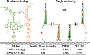 Graphical abstract: Solar cells sensitized by donor-linked concerted companion dyes