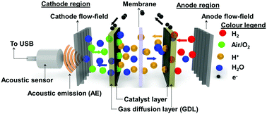 Graphical abstract: Dynamic acoustic emission analysis of polymer electrolyte membrane fuel cells