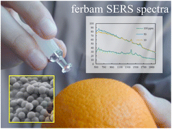Graphical abstract: Mass producible, robust SERS substrates based on metal film on nanosphere (MFON) on an adhesive substrate for detection of surface-adsorbed molecules and their evaluation by helium ion microscopy