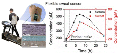 Graphical abstract: Screen printing and laser-induced flexible sensors for the simultaneous sensitive detection of uric acid, tyrosine, and ascorbic acid in sweat