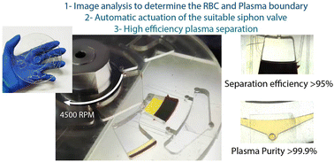 Graphical abstract: Real-time monitoring and actuation of a hybrid siphon valve for hematocrit-independent plasma separation from whole blood