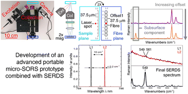 Graphical abstract: Advanced portable micro-SORS prototype coupled with SERDS for heritage science