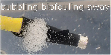 Graphical abstract: Reducing biofouling on optical oxygen sensors; a simple modification enabling sensor cleaning via water splitting
