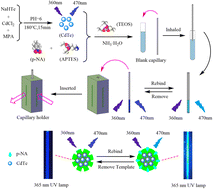 Graphical abstract: Sensitive and selective detection of p-nitroaniline with the assistance of a fluorescence capillary imprinted sensor