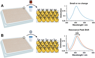 Graphical abstract: Detection of SARS-CoV-2 in saliva by a low-cost LSPR-based sensor