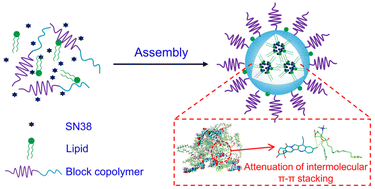 Graphical abstract: Lipid-assisted PEG-b-PLA nanoparticles with ultrahigh SN38 loading capability for efficient cancer therapy