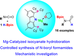 Graphical abstract: Controlled reduction of isocyanates to formamides using monomeric magnesium