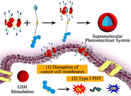 Graphical abstract: An l-arginine-functionalized pillar[5]arene-based supramolecular photosensitizer for synergistically enhanced cancer therapeutic effectiveness
