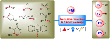 Graphical abstract: Transition-metal-free C–S bond cleavage and transformation of organosulfur compounds
