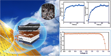 Graphical abstract: A photovoltaic–hydrovoltaic-coupled carbon-based, all-inorganic CsPbBr3 perovskite solar cell