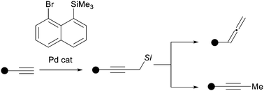 Graphical abstract: Synthesis of propargyl silanes from terminal alkynes via a migratory Sonogashira reaction