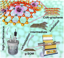 Graphical abstract: Synthesis of graphene anchored with atomically isolated cobalt from a promising graphite-like supramolecule