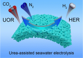 Graphical abstract: Amorphous Fe–Co oxide as an active and durable bifunctional catalyst for the urea-assisted H2 evolution reaction in seawater
