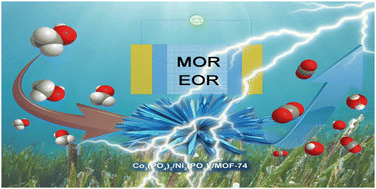 Graphical abstract: Seaweed-like phosphates/MOF heterostructures as a synergistic electrocatalyst for alcohol oxidation