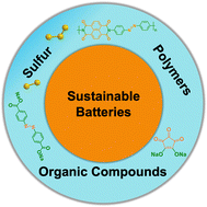 Graphical abstract: Organic electrode materials and carbon/small-sulfur composites for affordable, lightweight and sustainable batteries