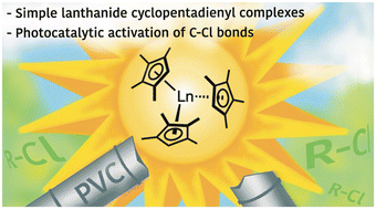 Graphical abstract: Photocatalytic dechlorination of unactivated chlorocarbons including PVC using organolanthanide complexes
