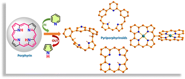 Graphical abstract: Advent and features of pyriporphyrinoids: an overview of a pyridine-based porphyrin analogue