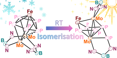 Graphical abstract: Cyclo-E5-bridged trinuclear triple-decker complexes (E = P, As) containing a triply-bonded Mo2 unit and their isomerisation