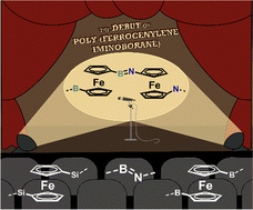 Graphical abstract: Poly(ferrocenylene iminoborane): an inorganic–organic hybrid polymer comprising a backbone of moderately interacting ferrocenes