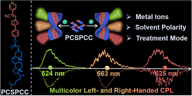 Graphical abstract: Multicolor circularly polarized luminescence inversion of metal–organic supramolecular polymers