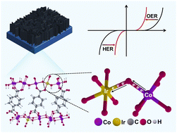 Graphical abstract: Regulating the electronic structure of metal–organic frameworks via ion-exchanged Ir dispersion for robust overall water splitting