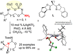 Graphical abstract: Chemo- and enantioselective intramolecular silver-catalyzed aziridinations of carbamimidates