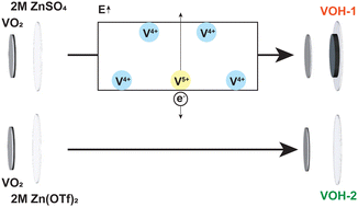 Graphical abstract: The importance of electrolyte environment during in situ self-transformation for synthesizing V2O5·nH2O