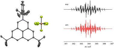 Graphical abstract: N-2,6-Di(isopropyl)phenyl-2-azaphenalenyl radical cations