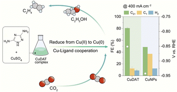 Graphical abstract: Enhancing Cu–ligand interaction for efficient CO2 reduction towards multi-carbon products