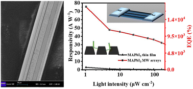 Graphical abstract: Single-crystal MAPbI3 microwire arrays by a bilayer flexible interface confinement method for photodetectors