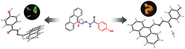 Graphical abstract: Effect of twisted molecular geometry on the solid-state emissions of an anthracene fluorophore