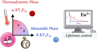 Graphical abstract: Kinetics or thermodynamics? Extolling their role to modulate the crystal phases and luminescence of KY3F10:Eu3+ powders