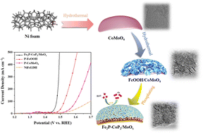 Graphical abstract: Construction of 2D heterostructure Fe2P–CoP2/MoOx nanosheets for efficient oxygen evolution reaction