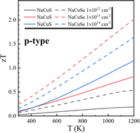 Graphical abstract: Thermoelectric response of single quintuple layer sodium copper chalcogenides persisting at high temperature