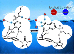 Graphical abstract: Rationalizing hydrogen bond solvation with Kamlet–Taft LSER and molecular torsion balances