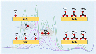 Graphical abstract: Capturing CO2 by ceria and ceria–zirconia nanomaterials of different origin