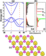 Graphical abstract: Half-metallic and magnetic semiconductor behavior in CdO monolayer induced by acceptor impurities