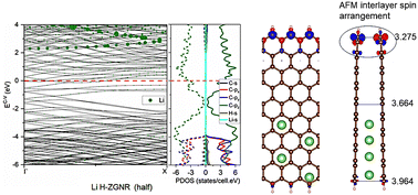 Graphical abstract: Fundamental properties of alkali-intercalated bilayer graphene nanoribbons