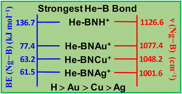 Graphical abstract: Theoretical prediction of donor–acceptor type novel complexes with strong noble gas–boron covalent bond