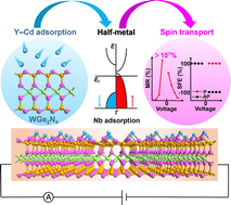 Graphical abstract: Regulating the electronic properties of the WGe2N4 monolayer by adsorption of 4d transition metal atoms towards spintronic devices