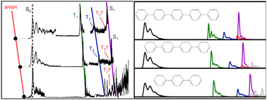 Graphical abstract: Electron affinities and lowest triplet and singlet state properties of para-oligophenylenes (n = 3–5): theory and experiment