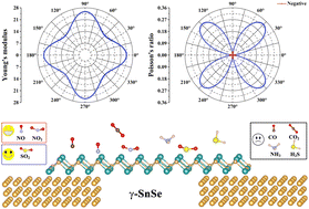 Graphical abstract: Electronic, mechanical and gas sensing properties of two-dimensional γ-SnSe