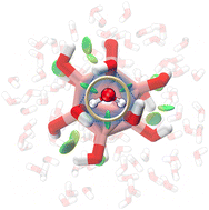 Graphical abstract: Locking water molecules via ternary O–H⋯O intramolecular hydrogen bonds in perhydroxylated closo-dodecaborate