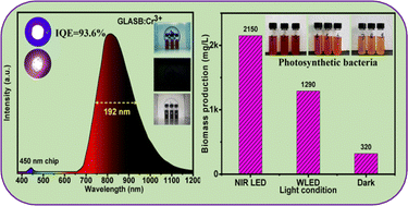 Graphical abstract: Highly efficient near-infrared solid solution phosphors with excellent thermal stability and tunable spectra for pc-LED light sources toward NIR spectroscopy applications