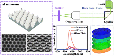 Graphical abstract: Surface lattice resonances enhanced directional amplified spontaneous emission on plasmonic honeycomb nanocone array