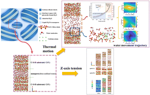 Graphical abstract: Degradation of thermal stability and micromechanical properties of the C–S–H phase induced by ultra-confined water at elevated temperatures