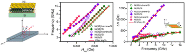 Graphical abstract: Impact of a rubrene buffer layer on the dynamic magnetic behavior of nickel layers on Si(100)